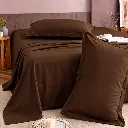 Chocolate Brown Bedding in a Cozy Bedroom.webp