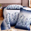 Blue Botanical Bedding in a Modern Bedroom.webp