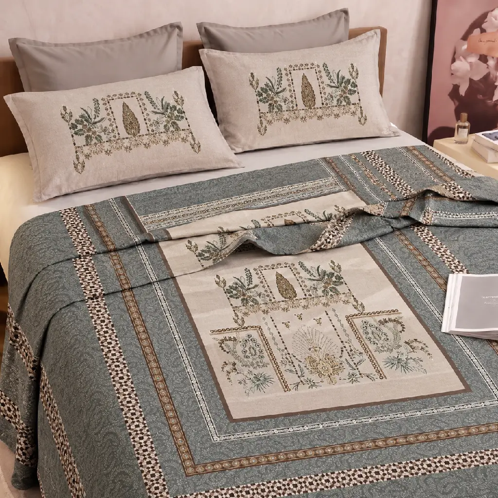 Elegant Botanical Bedding Bedroom.webp